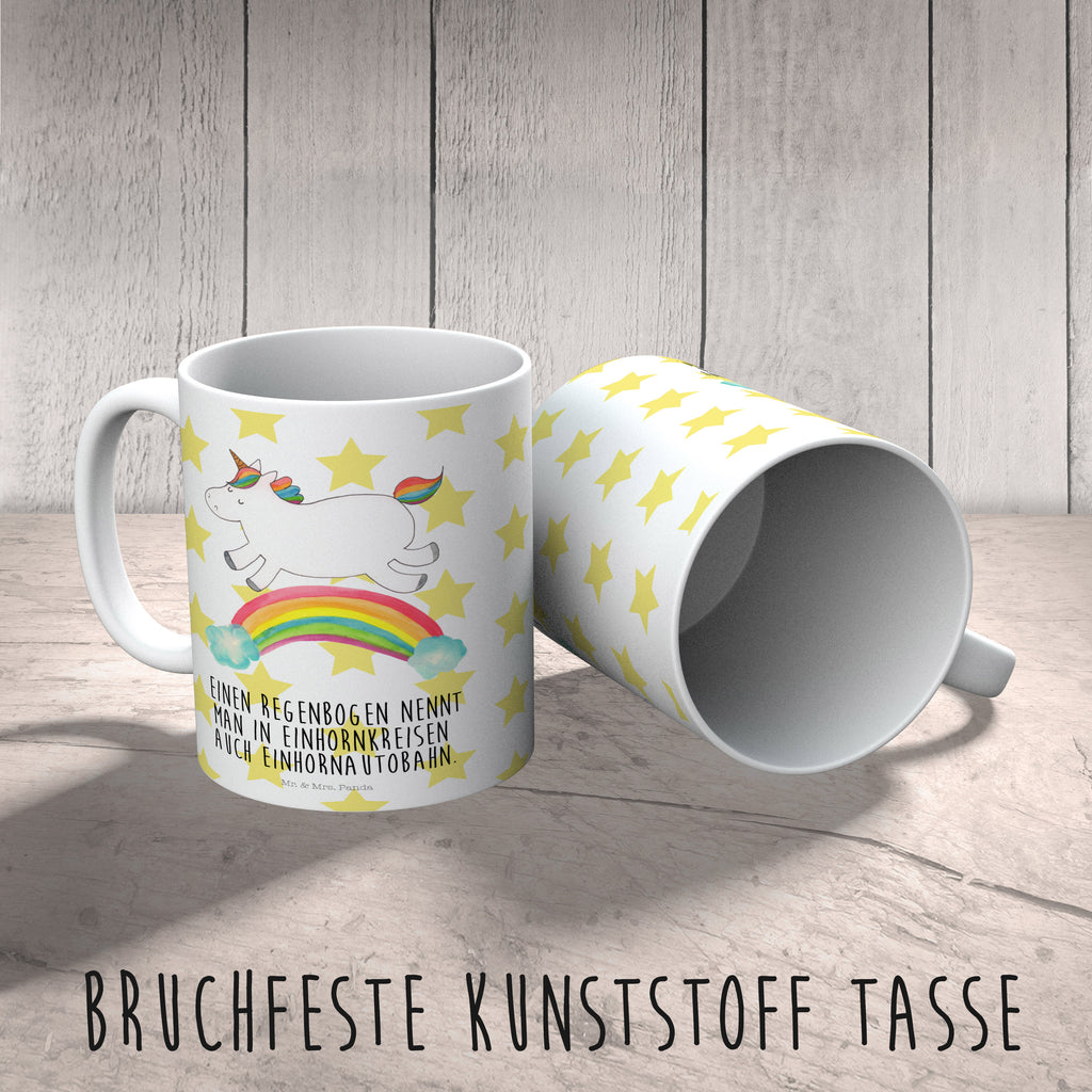 Kindertasse Einhorn Regenbogen Kunststoff Tasse, Kindergarten, Tasse, Trinkbecher, Camping Becher, Kaffeetasse, Kunststoffbecher, Kindergartenbecher, Outdoorgeschirr, Kunststoffgeschirr, Reisebecher, Reisetasse, Kinderbecher, Einhorn, Einhörner, Einhorn Deko, Pegasus, Unicorn, Regenbogen, Glitzer, Einhornpower, Erwachsenwerden, Einhornautobahn