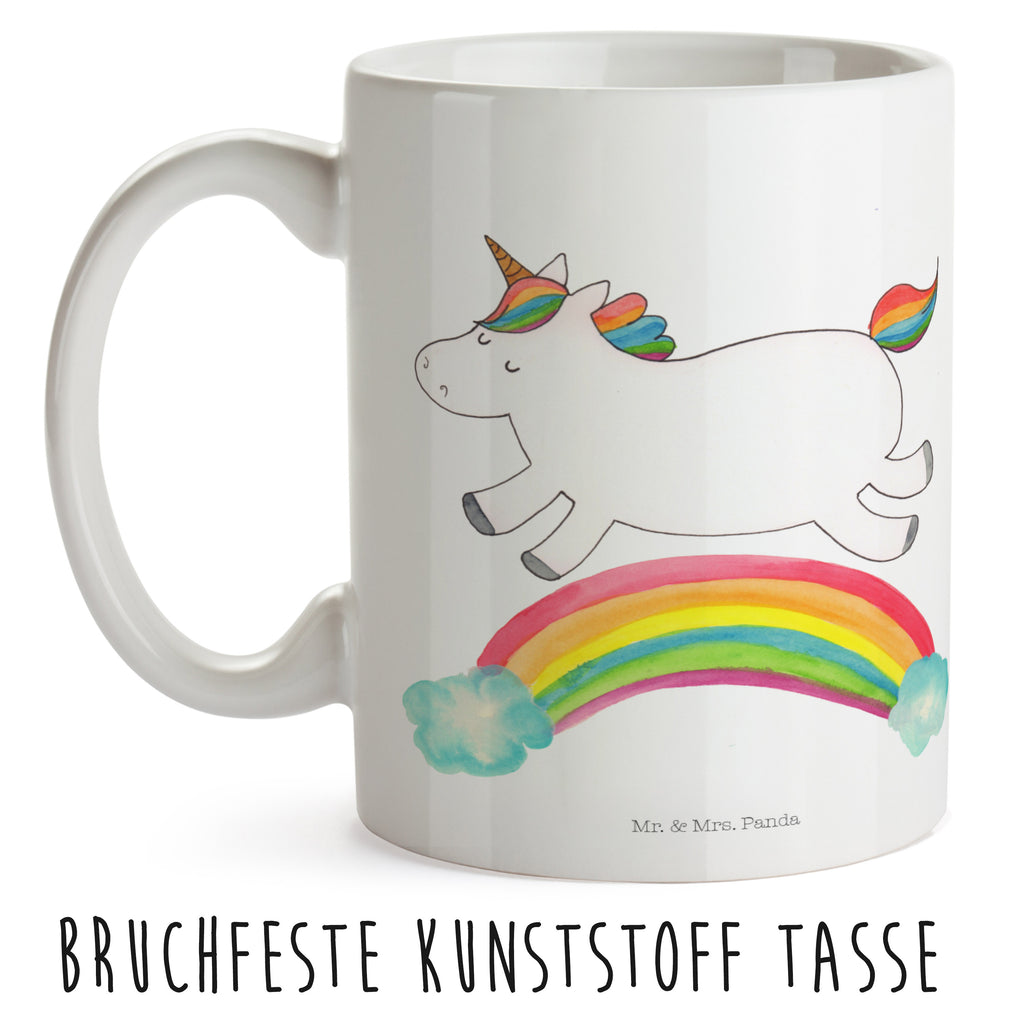 Kindertasse Einhorn Regenbogen Kunststoff Tasse, Kindergarten, Tasse, Trinkbecher, Camping Becher, Kaffeetasse, Kunststoffbecher, Kindergartenbecher, Outdoorgeschirr, Kunststoffgeschirr, Reisebecher, Reisetasse, Kinderbecher, Einhorn, Einhörner, Einhorn Deko, Pegasus, Unicorn, Regenbogen, Glitzer, Einhornpower, Erwachsenwerden, Einhornautobahn