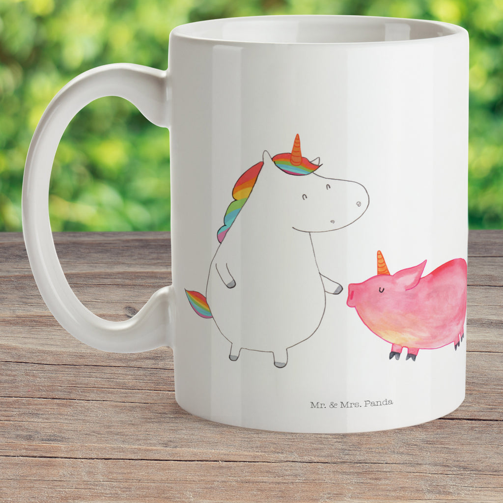 Kindertasse Einhorn + Schweinhorn Kunststoff Tasse, Kindergarten, Tasse, Trinkbecher, Camping Becher, Kaffeetasse, Kunststoffbecher, Kindergartenbecher, Outdoorgeschirr, Kunststoffgeschirr, Reisebecher, Reisetasse, Kinderbecher, Einhorn, Einhörner, Einhorn Deko, Pegasus, Unicorn, Freundschaft, Schweinhorn, Schwein, Freundin, Schweinchen