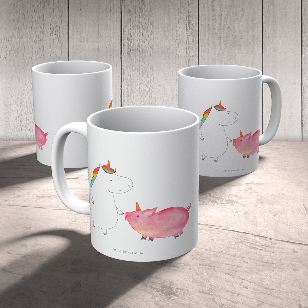 Kindertasse Einhorn + Schweinhorn Kunststoff Tasse, Kindergarten, Tasse, Trinkbecher, Camping Becher, Kaffeetasse, Kunststoffbecher, Kindergartenbecher, Outdoorgeschirr, Kunststoffgeschirr, Reisebecher, Reisetasse, Kinderbecher, Einhorn, Einhörner, Einhorn Deko, Pegasus, Unicorn, Freundschaft, Schweinhorn, Schwein, Freundin, Schweinchen