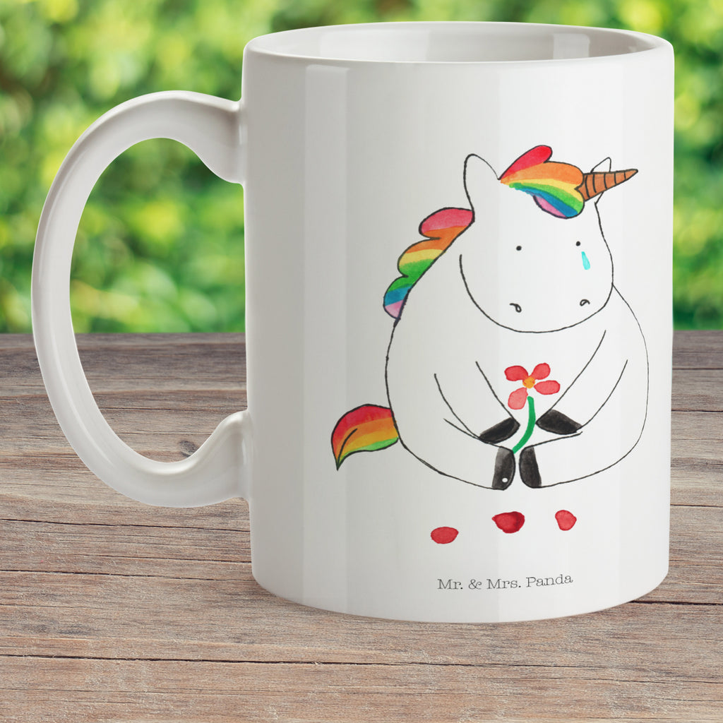Kindertasse Einhorn Traurig Kunststoff Tasse, Kindergarten, Tasse, Trinkbecher, Camping Becher, Kaffeetasse, Kunststoffbecher, Kindergartenbecher, Outdoorgeschirr, Kunststoffgeschirr, Reisebecher, Reisetasse, Kinderbecher, Einhorn, Einhörner, Einhorn Deko, Pegasus, Unicorn, Glitzer, Trösten. Freundschaft, Freunde, Liebe, Trauer, Grußkarte, Blume