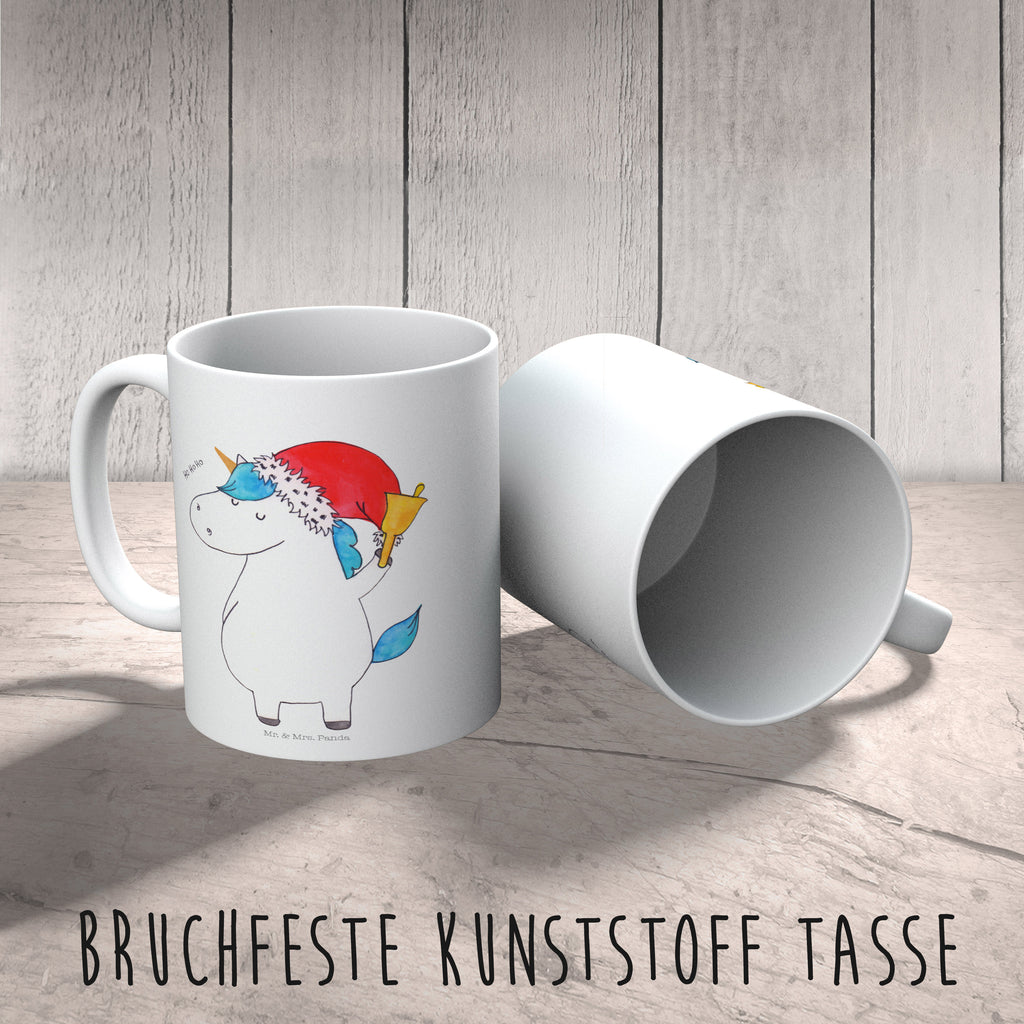 Kindertasse Einhorn Weihnachtsmann Kunststoff Tasse, Kindergarten, Tasse, Trinkbecher, Camping Becher, Kaffeetasse, Kunststoffbecher, Kindergartenbecher, Outdoorgeschirr, Kunststoffgeschirr, Reisebecher, Reisetasse, Kinderbecher, Einhorn, Einhörner, Einhorn Deko, Pegasus, Unicorn, Gin, Schokolade, Schoki, Weihnachten, Weihnachtsmann, Nikolaus, Wunschzettel, Wunschliste, Feenstaub