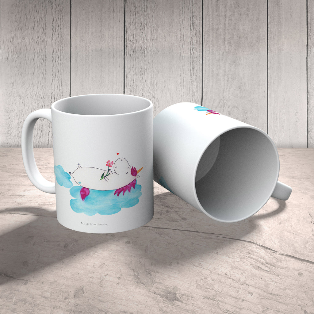 Kindertasse Einhorn verliebt auf Wolke Kunststoff Tasse, Kindergarten, Tasse, Trinkbecher, Camping Becher, Kaffeetasse, Kunststoffbecher, Kindergartenbecher, Outdoorgeschirr, Kunststoffgeschirr, Reisebecher, Reisetasse, Kinderbecher, Einhorn, Einhörner, Einhorn Deko, Pegasus, Unicorn, verliebt, Liebe, Liebesbeweis, Freundin, Wolke