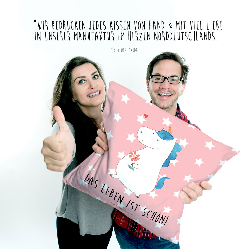 40x40 Kissen Einhorn Spaziergang Kissenhülle, Kopfkissen, Sofakissen, Dekokissen, Motivkissen, Einhorn, Einhörner, Einhorn Deko, Pegasus, Unicorn, Glitzer, Blumen, Spaziergang, Motivation, Gute Laune, Freude, Freundin, Mutter, Schwester