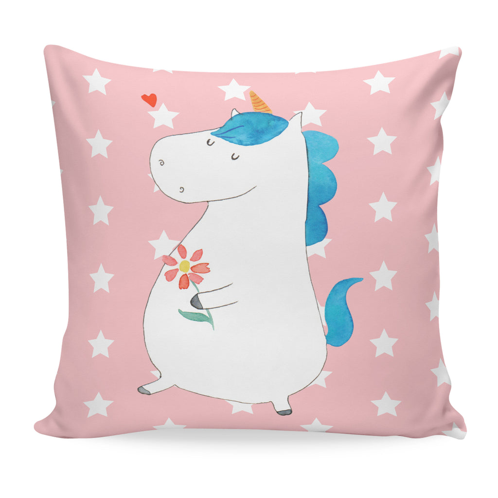40x40 Kissen Einhorn Spaziergang Kissenhülle, Kopfkissen, Sofakissen, Dekokissen, Motivkissen, Einhorn, Einhörner, Einhorn Deko, Pegasus, Unicorn, Glitzer, Blumen, Spaziergang, Motivation, Gute Laune, Freude, Freundin, Mutter, Schwester
