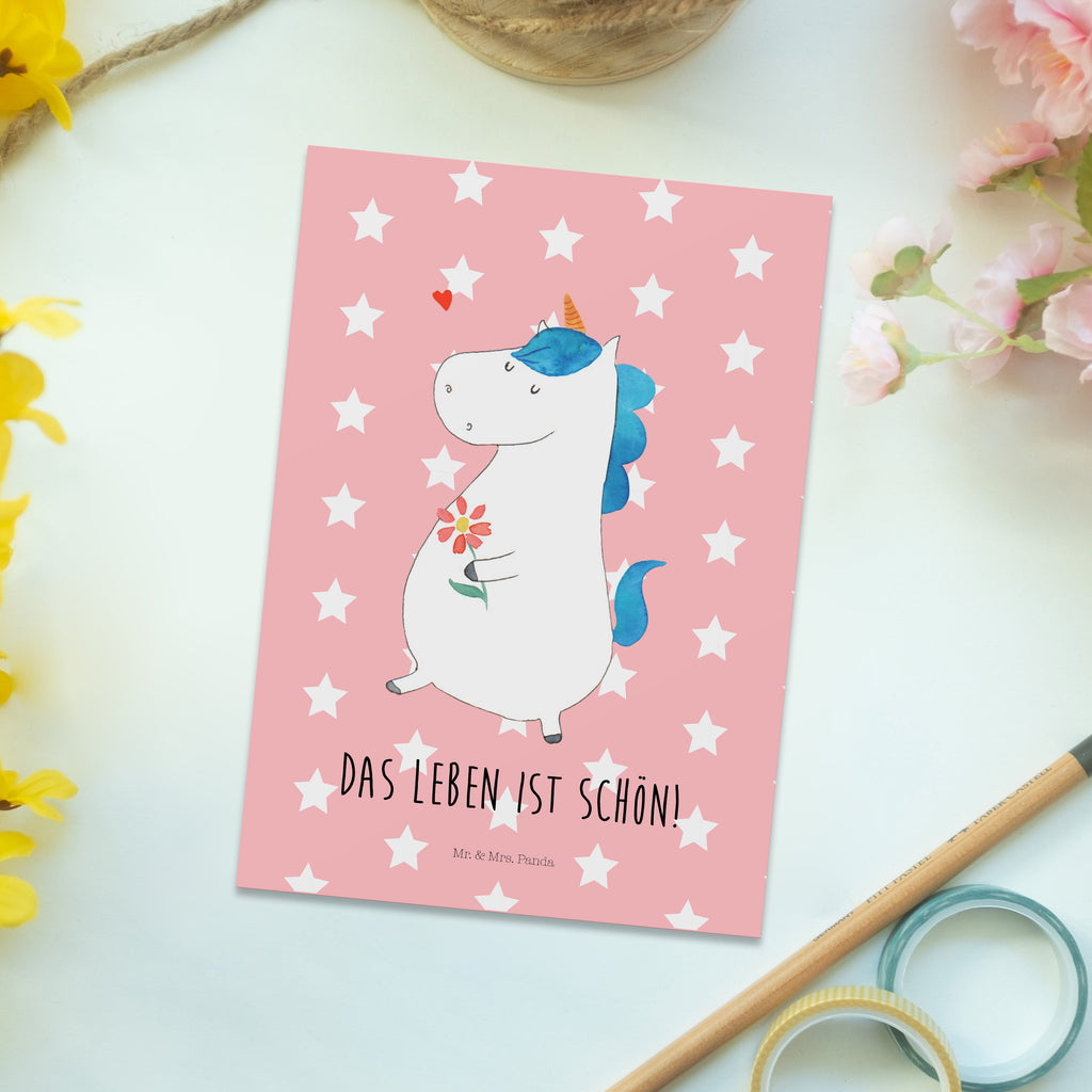 Postkarte Einhorn Spaziergang Geschenkkarte, Grußkarte, Karte, Einladung, Ansichtskarte, Geburtstagskarte, Einladungskarte, Einhorn, Einhörner, Einhorn Deko, Pegasus, Unicorn, Glitzer, Blumen, Spaziergang, Motivation, Gute Laune, Freude, Freundin, Mutter, Schwester