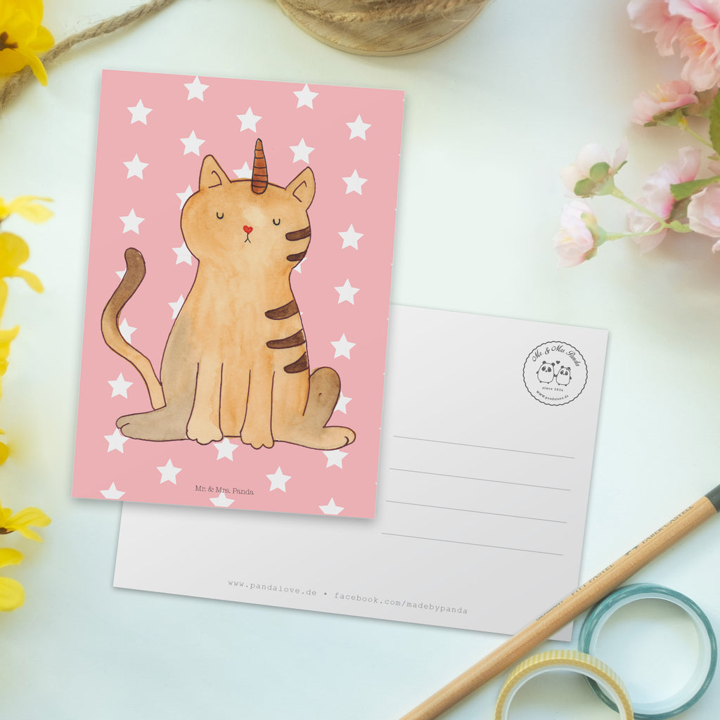Postkarte Einhorn Katze Geschenkkarte, Grußkarte, Karte, Einladung, Ansichtskarte, Geburtstagskarte, Einladungskarte, Dankeskarte, Einhorn, Einhörner, Einhorn Deko, Pegasus, Unicorn, Katzer, Mieze, Regenbogen, Glitzer, Einhornpower, Erwachsenwerden, Katze, Katzenhorn, Einhornkatze, Kittyhorn