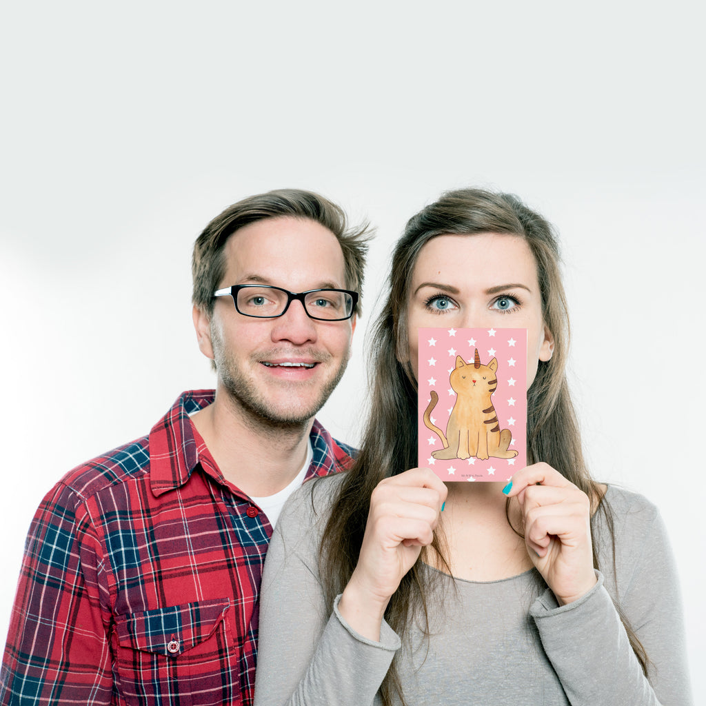 Postkarte Einhorn Katze Geschenkkarte, Grußkarte, Karte, Einladung, Ansichtskarte, Geburtstagskarte, Einladungskarte, Dankeskarte, Einhorn, Einhörner, Einhorn Deko, Pegasus, Unicorn, Katzer, Mieze, Regenbogen, Glitzer, Einhornpower, Erwachsenwerden, Katze, Katzenhorn, Einhornkatze, Kittyhorn