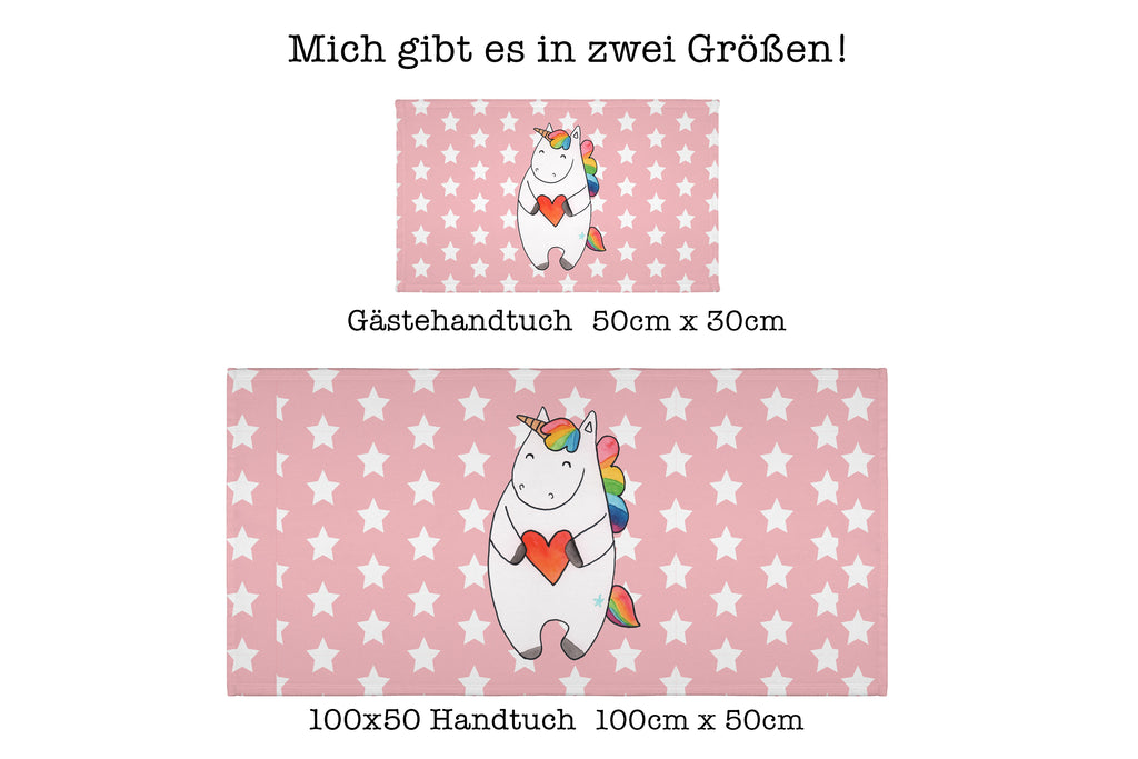 Gäste Handtuch Einhorn Herz Gästetuch, Reisehandtuch, Sport Handtuch, Frottier, Kinder Handtuch, Einhorn, Einhörner, Einhorn Deko, Pegasus, Unicorn, Herz, schlimm, böse, witzig, lustig, Freundin, anders, bunt