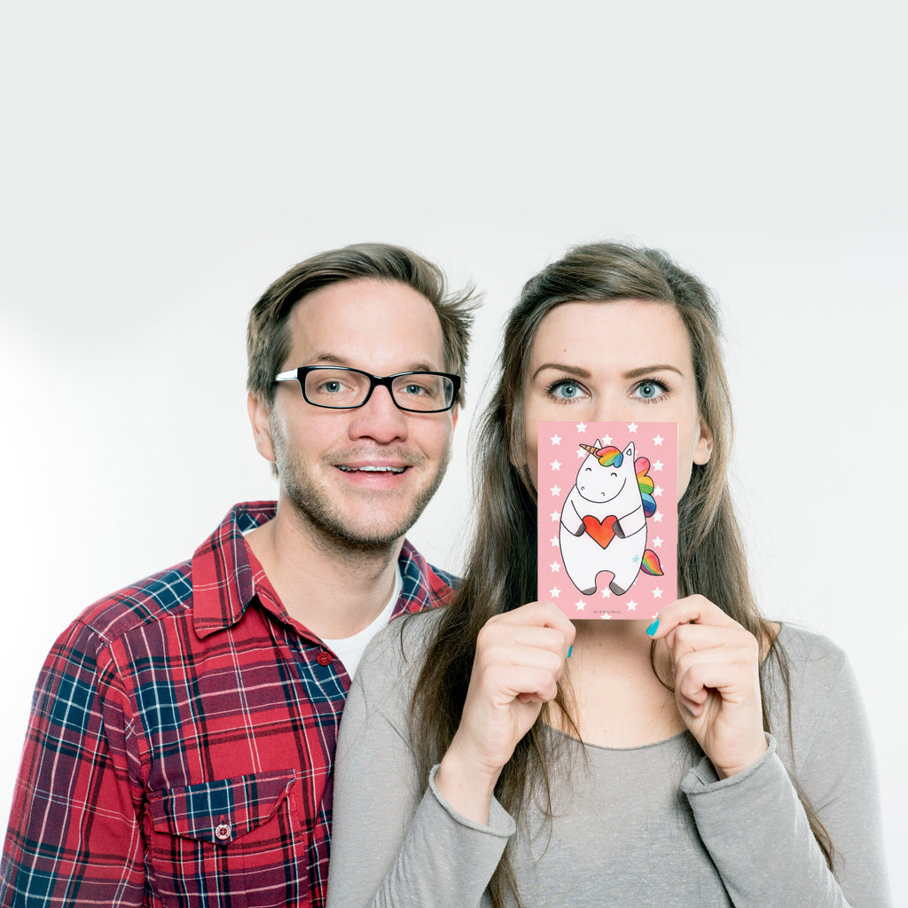 Postkarte Einhorn Herz Geschenkkarte, Grußkarte, Karte, Einladung, Ansichtskarte, Geburtstagskarte, Einladungskarte, Einhorn, Einhörner, Einhorn Deko, Pegasus, Unicorn, Herz, schlimm, böse, witzig, lustig, Freundin, anders, bunt