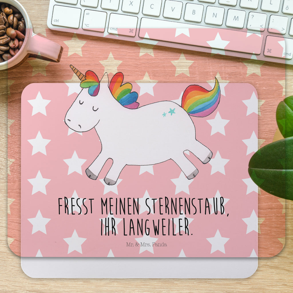 Mauspad Einhorn Happy Mousepad, Computer zubehör, Büroausstattung, PC Zubehör, Arbeitszimmer, Mauspad, Einzigartiges Mauspad, Designer Mauspad, Einhorn, Einhörner, Einhorn Deko, Pegasus, Unicorn, glücklich, fröhlich, Spaß, Freude, Lebensfreude, witzig, spannend, Lächeln, Lachen