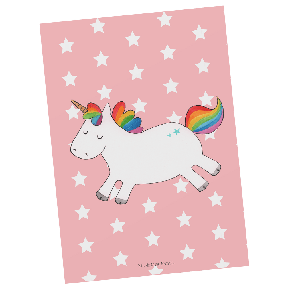 Postkarte Einhorn Happy Geschenkkarte, Grußkarte, Karte, Einladung, Ansichtskarte, Geburtstagskarte, Einladungskarte, Einhorn, Einhörner, Einhorn Deko, Pegasus, Unicorn, glücklich, fröhlich, Spaß, Freude, Lebensfreude, witzig, spannend, Lächeln, Lachen