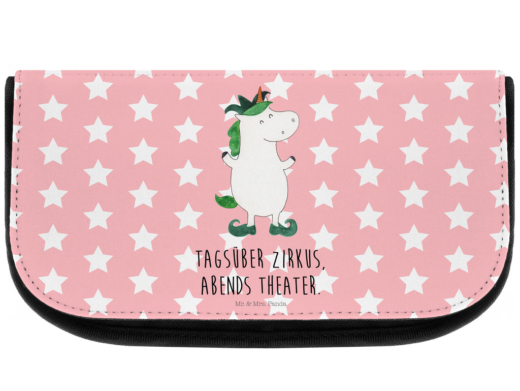 Kosmetiktasche Einhorn Joker Kosmetikbeutel, Kulturtasche, Kulturbeutel, Schminktasche, Make-Up Tasche, Einhorn, Einhörner, Einhorn Deko, Pegasus, Unicorn, Hofnarr, Kasper, Gaukler, Mittelalter