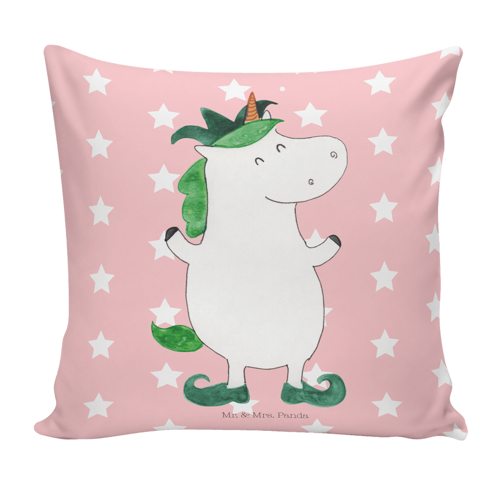 40x40 Kissen Einhorn Joker Kissenhülle, Kopfkissen, Sofakissen, Dekokissen, Motivkissen, Einhorn, Einhörner, Einhorn Deko, Pegasus, Unicorn, Hofnarr, Kasper, Gaukler, Mittelalter
