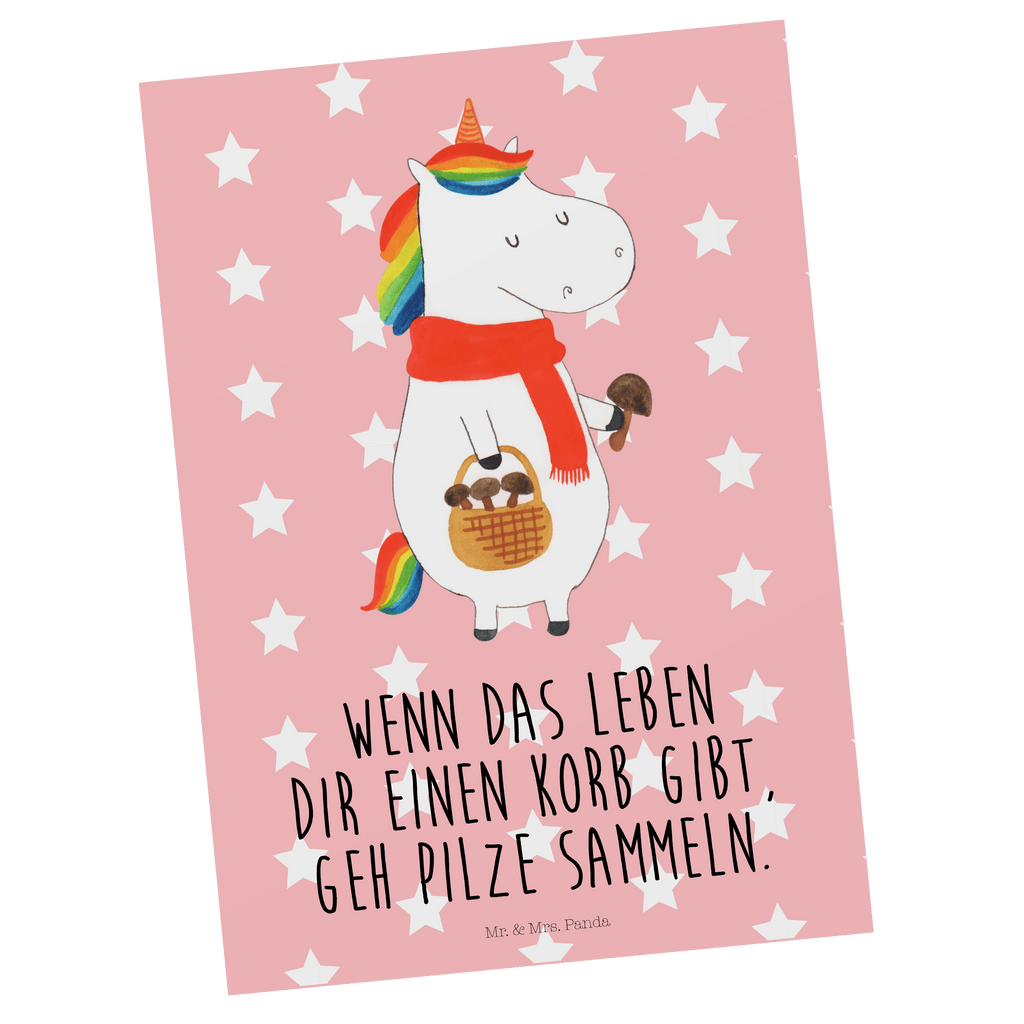 Postkarte Einhorn Pilz Geschenkkarte, Grußkarte, Karte, Einladung, Ansichtskarte, Geburtstagskarte, Einladungskarte, Dankeskarte, Einhorn, Einhörner, Einhorn Deko, Pegasus, Unicorn, Pilze, Pilzsammler, Motivation, Spruch, Liebeskummer