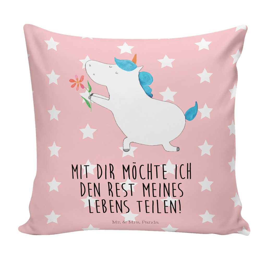 40x40 Kissen Einhorn Blume Kissenhülle, Kopfkissen, Sofakissen, Dekokissen, Motivkissen, Einhorn, Einhörner, Einhorn Deko, Pegasus, Unicorn, Liebe, Liebesbeweis, Antrag, Heiratsantrag, Verlobung, Ehepaar, Pärchen, Partner, Freund, Freundin, Ehe, heiraten