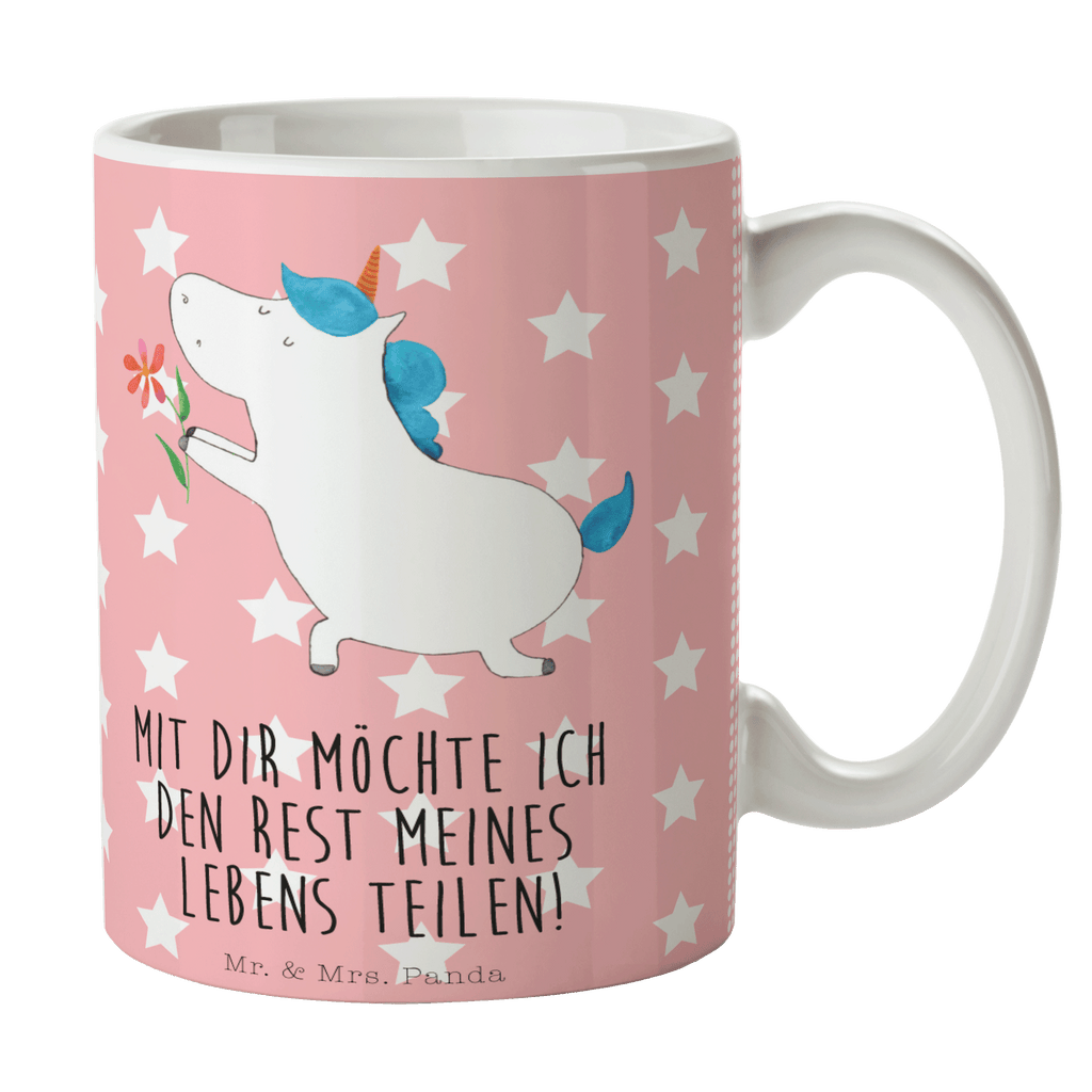 Tasse Einhorn Blume Einhorn, Einhörner, Unicorn, Liebe, Liebesbeweis, Antrag, Heiratsantrag, Verlobung, Ehepaar, Pärchen, Partner, Freund, Freundin, Ehe, heiraten Becher, Kaffeetasse, Kaffeebecher, Tee, Frühstück, Büro  Einhorn, Einhörner, Einhorn Deko, Pegasus, Unicorn