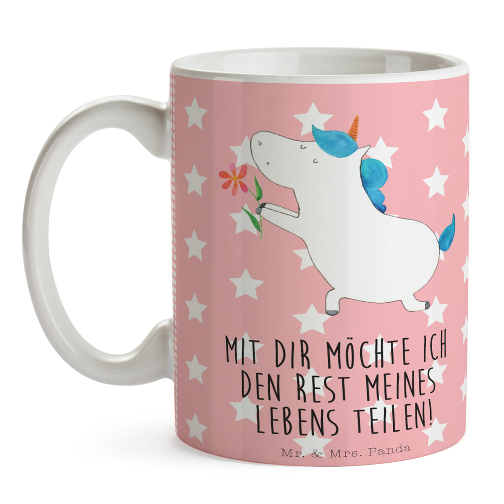 Tasse Einhorn Blume Einhorn, Einhörner, Unicorn, Liebe, Liebesbeweis, Antrag, Heiratsantrag, Verlobung, Ehepaar, Pärchen, Partner, Freund, Freundin, Ehe, heiraten Becher, Kaffeetasse, Kaffeebecher, Tee, Frühstück, Büro  Einhorn, Einhörner, Einhorn Deko, Pegasus, Unicorn