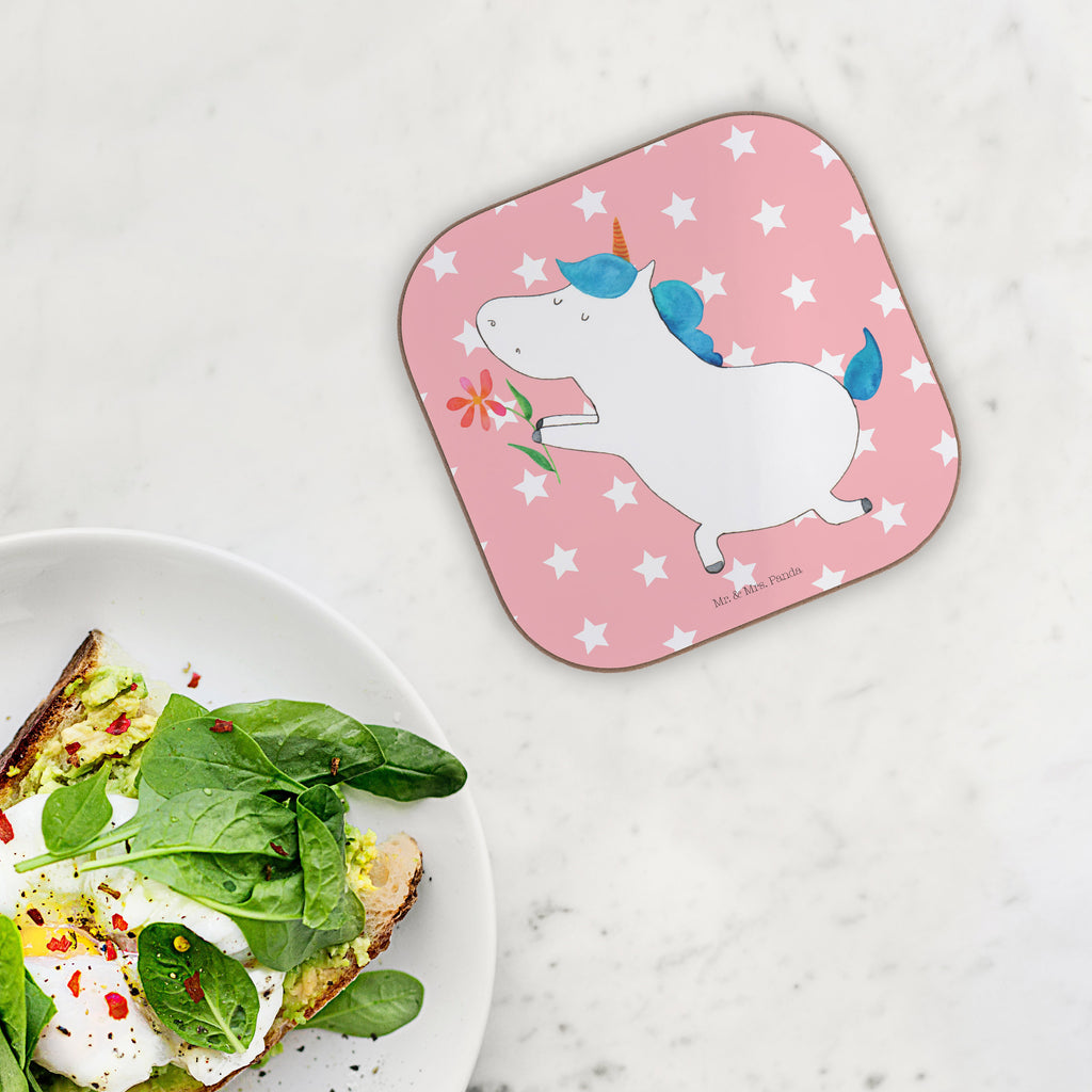 Quadratische Untersetzer Einhorn Blume Bierdeckel, Glasuntersetzer, Untersetzer Gläser, Getränkeuntersetzer, Einhorn, Einhörner, Einhorn Deko, Pegasus, Unicorn, Liebe, Liebesbeweis, Antrag, Heiratsantrag, Verlobung, Ehepaar, Pärchen, Partner, Freund, Freundin, Ehe, heiraten