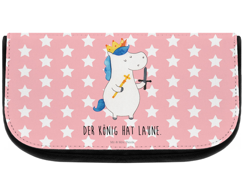 Kosmetiktasche Einhorn König mit Schwert Kosmetikbeutel, Kulturtasche, Kulturbeutel, Schminktasche, Make-Up Tasche, Einhorn, Einhörner, Einhorn Deko, Pegasus, Unicorn, König, Ritter, Mittelalter