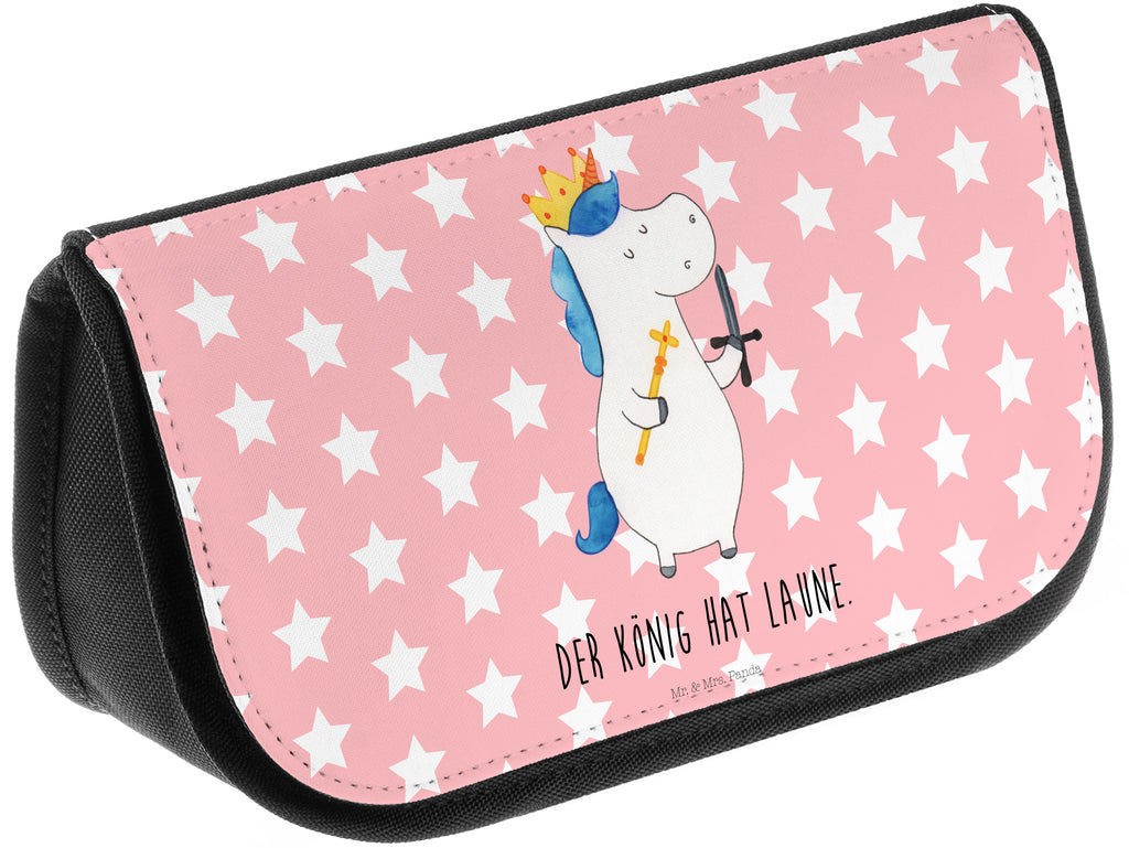Kosmetiktasche Einhorn König mit Schwert Kosmetikbeutel, Kulturtasche, Kulturbeutel, Schminktasche, Make-Up Tasche, Einhorn, Einhörner, Einhorn Deko, Pegasus, Unicorn, König, Ritter, Mittelalter