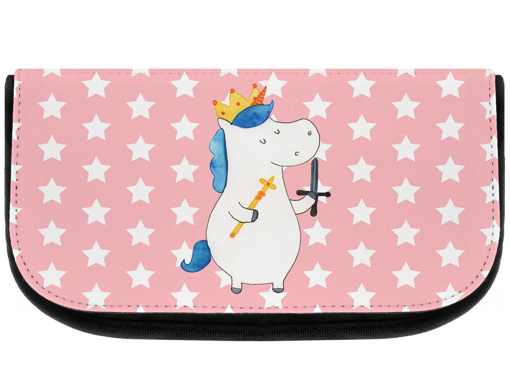 Kosmetiktasche Einhorn König mit Schwert Kosmetikbeutel, Kulturtasche, Kulturbeutel, Schminktasche, Make-Up Tasche, Einhorn, Einhörner, Einhorn Deko, Pegasus, Unicorn, König, Ritter, Mittelalter