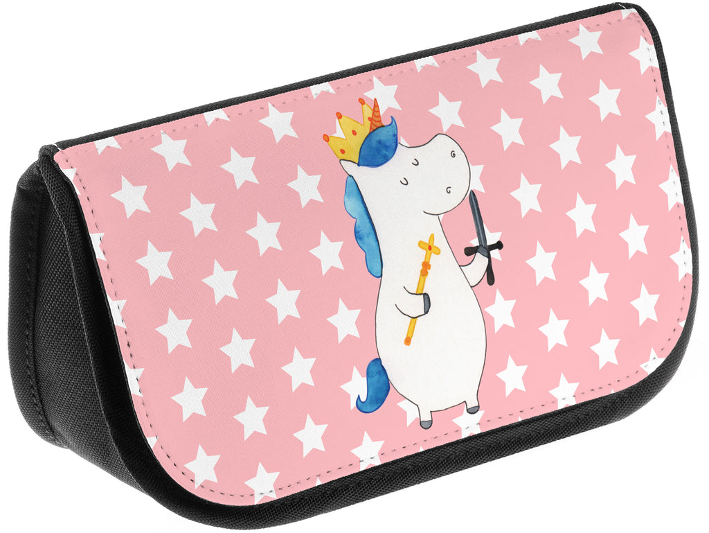 Kosmetiktasche Einhorn König mit Schwert Kosmetikbeutel, Kulturtasche, Kulturbeutel, Schminktasche, Make-Up Tasche, Einhorn, Einhörner, Einhorn Deko, Pegasus, Unicorn, König, Ritter, Mittelalter