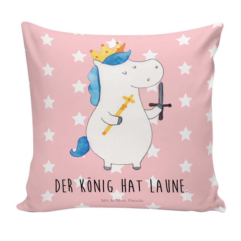 40x40 Kissen Einhorn König mit Schwert Kissenhülle, Kopfkissen, Sofakissen, Dekokissen, Motivkissen, Einhorn, Einhörner, Einhorn Deko, Pegasus, Unicorn, König, Ritter, Mittelalter