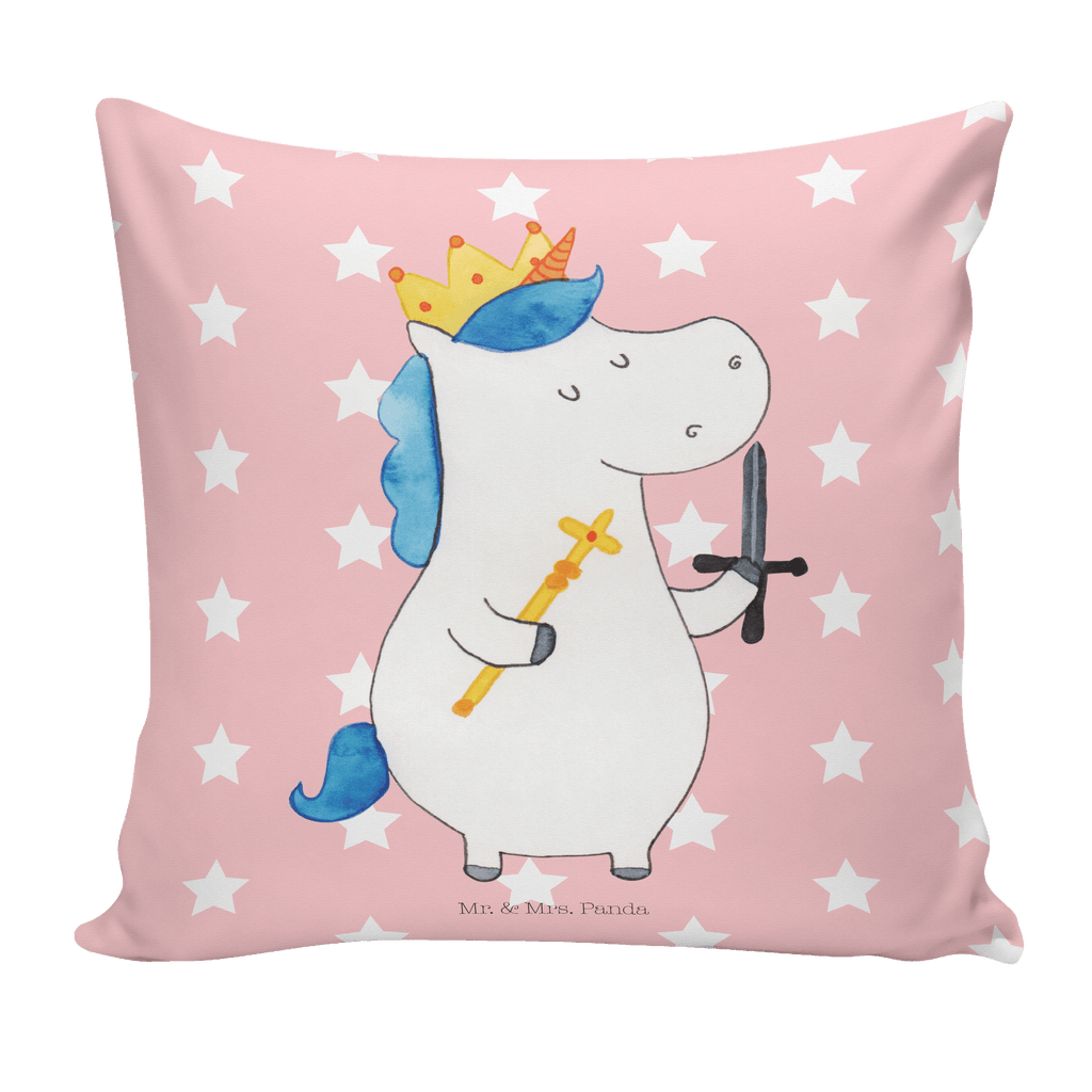 40x40 Kissen Einhorn König mit Schwert Kissenhülle, Kopfkissen, Sofakissen, Dekokissen, Motivkissen, Einhorn, Einhörner, Einhorn Deko, Pegasus, Unicorn, König, Ritter, Mittelalter