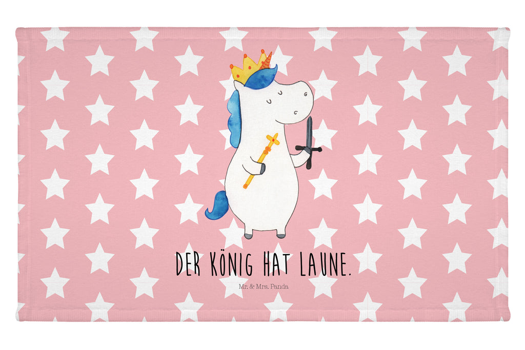 Gäste Handtuch Einhorn König mit Schwert Gästetuch, Reisehandtuch, Sport Handtuch, Frottier, Kinder Handtuch, Einhorn, Einhörner, Einhorn Deko, Pegasus, Unicorn, König, Ritter, Mittelalter