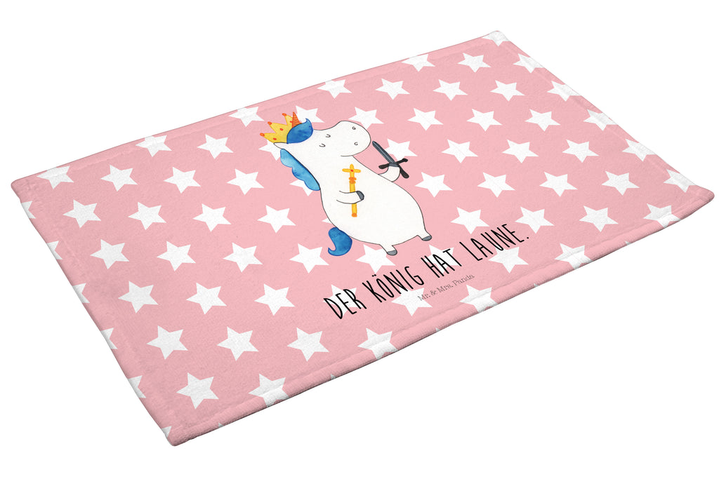 Gäste Handtuch Einhorn König mit Schwert Gästetuch, Reisehandtuch, Sport Handtuch, Frottier, Kinder Handtuch, Einhorn, Einhörner, Einhorn Deko, Pegasus, Unicorn, König, Ritter, Mittelalter