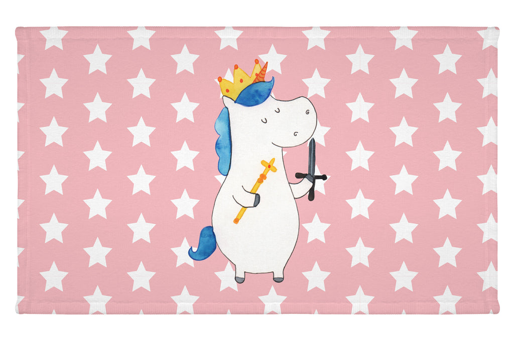 Gäste Handtuch Einhorn König mit Schwert Gästetuch, Reisehandtuch, Sport Handtuch, Frottier, Kinder Handtuch, Einhorn, Einhörner, Einhorn Deko, Pegasus, Unicorn, König, Ritter, Mittelalter