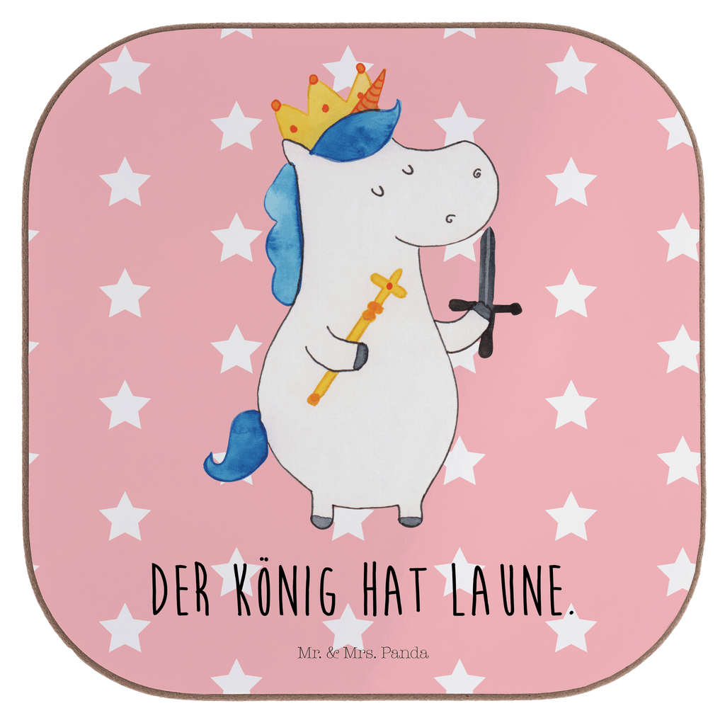 Quadratische Untersetzer Einhorn König mit Schwert Bierdeckel, Glasuntersetzer, Untersetzer Gläser, Getränkeuntersetzer, Einhorn, Einhörner, Einhorn Deko, Pegasus, Unicorn, König, Ritter, Mittelalter