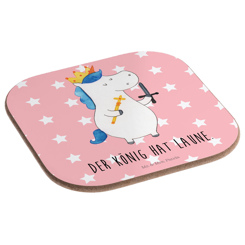 Quadratische Untersetzer Einhorn König mit Schwert Bierdeckel, Glasuntersetzer, Untersetzer Gläser, Getränkeuntersetzer, Einhorn, Einhörner, Einhorn Deko, Pegasus, Unicorn, König, Ritter, Mittelalter