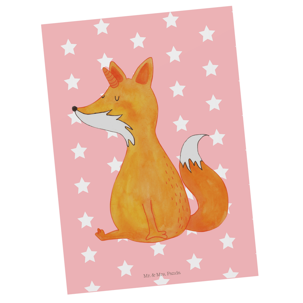 Postkarte Fuchshörnchen Geschenkkarte, Grußkarte, Karte, Einladung, Ansichtskarte, Geburtstagskarte, Einladungskarte, Einhorn, Einhörner, Einhorn Deko, Pegasus, Unicorn, Fuchs, Unicorns, Fuchshörnchen, Fuchshorn, Foxycorn, Füchse