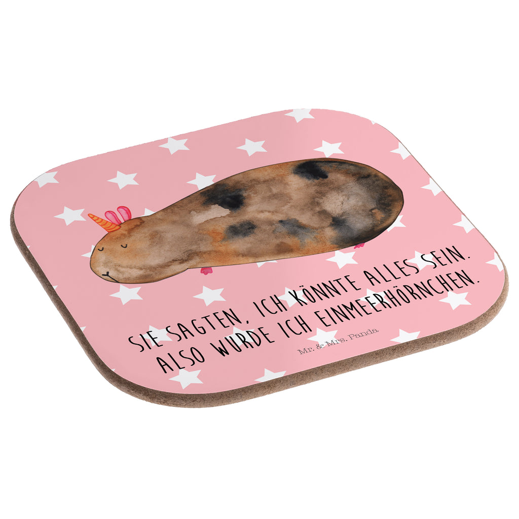 Quadratische Untersetzer Meerhörnchen Bierdeckel, Glasuntersetzer, Untersetzer Gläser, Getränkeuntersetzer, Einhorn, Einhörner, Einhorn Deko, Pegasus, Unicorn, Meerhörnchen, Meericorn, Meerschwein, Meerschweinchen