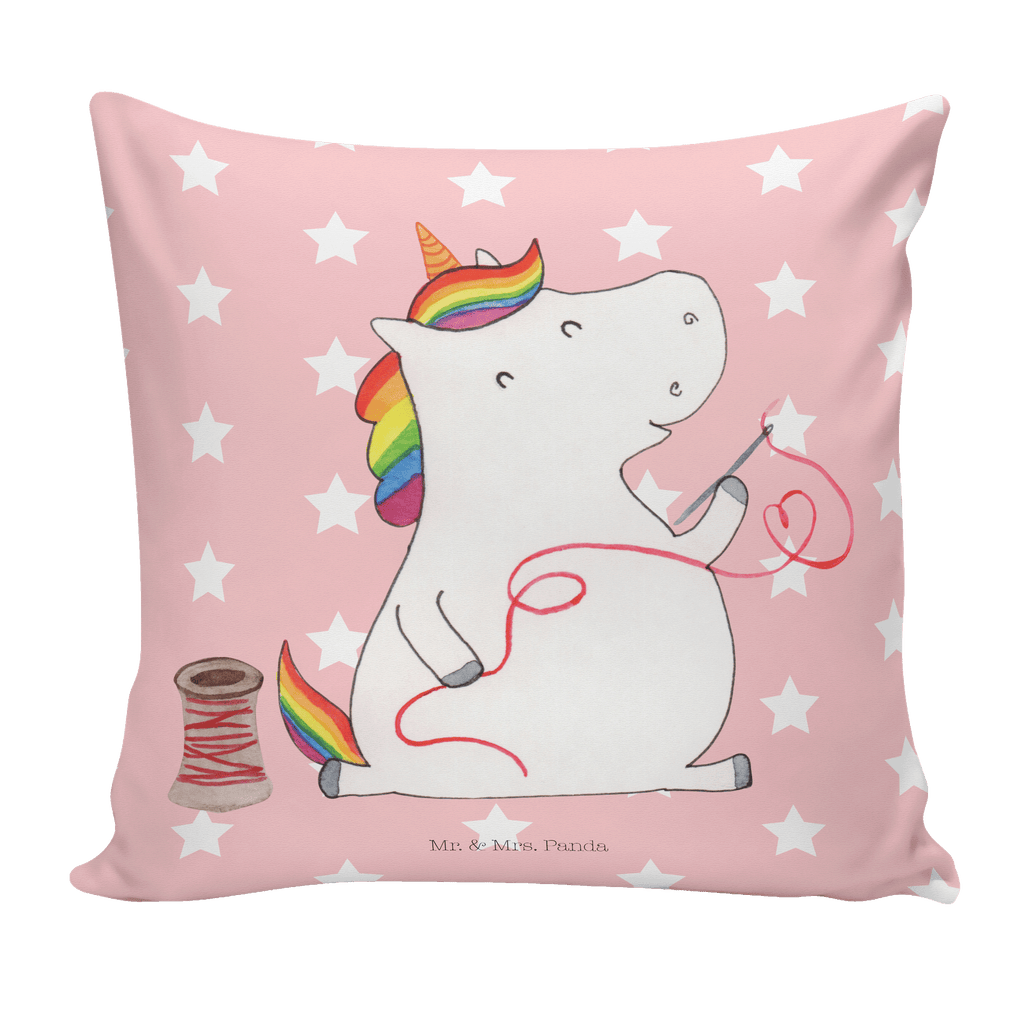 40x40 Kissen Einhorn Näherin Kissenhülle, Kopfkissen, Sofakissen, Dekokissen, Motivkissen, Einhorn, Einhörner, Einhorn Deko, Pegasus, Unicorn, Näherin, nähen, Mädchen, Freundin, Häkeln, Stricken, basteln, Nähzimmer