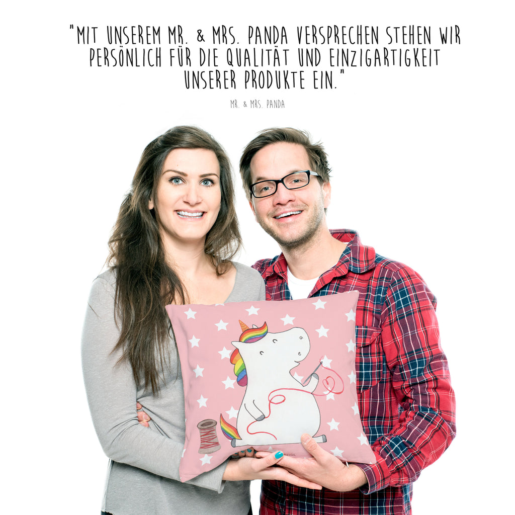 40x40 Kissen Einhorn Näherin Kissenhülle, Kopfkissen, Sofakissen, Dekokissen, Motivkissen, Einhorn, Einhörner, Einhorn Deko, Pegasus, Unicorn, Näherin, nähen, Mädchen, Freundin, Häkeln, Stricken, basteln, Nähzimmer