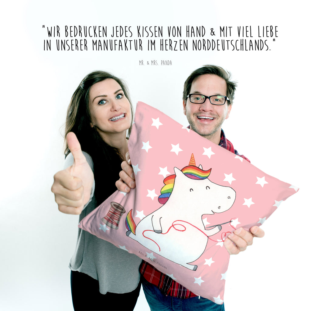 40x40 Kissen Einhorn Näherin Kissenhülle, Kopfkissen, Sofakissen, Dekokissen, Motivkissen, Einhorn, Einhörner, Einhorn Deko, Pegasus, Unicorn, Näherin, nähen, Mädchen, Freundin, Häkeln, Stricken, basteln, Nähzimmer