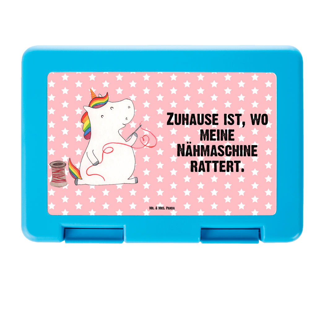 Brotdose Einhorn Näherin Brotbox, Snackbox, Lunch box, Butterbrotdose, Brotzeitbox, Einhorn, Einhörner, Einhorn Deko, Pegasus, Unicorn, Näherin, nähen, Mädchen, Freundin, Häkeln, Stricken, basteln, Nähzimmer