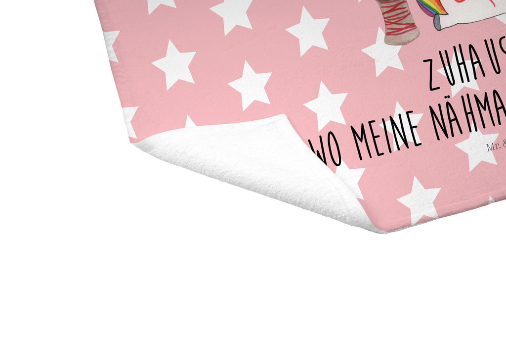 Gäste Handtuch Einhorn Näherin Gästetuch, Reisehandtuch, Sport Handtuch, Frottier, Kinder Handtuch, Einhorn, Einhörner, Einhorn Deko, Pegasus, Unicorn, Näherin, nähen, Mädchen, Freundin, Häkeln, Stricken, basteln, Nähzimmer