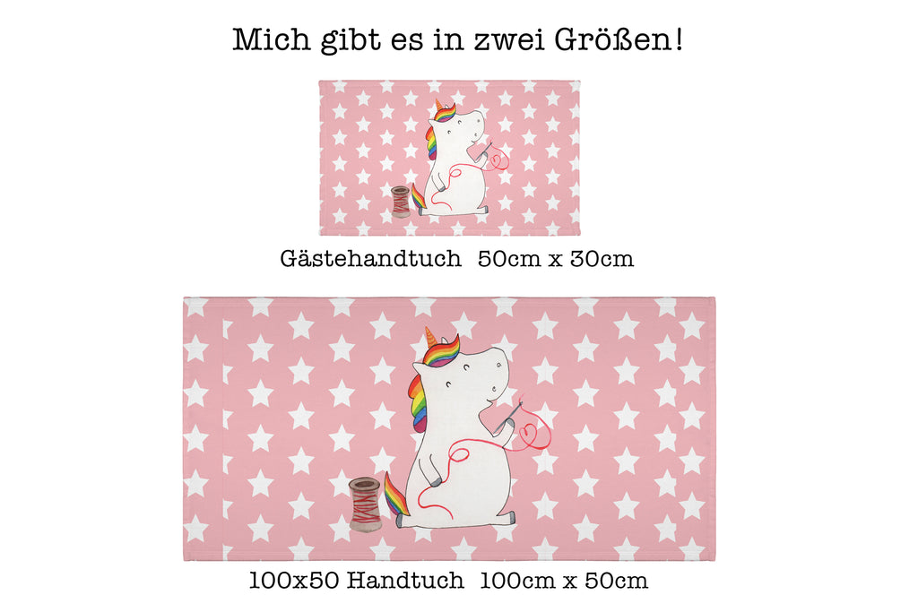 Gäste Handtuch Einhorn Näherin Gästetuch, Reisehandtuch, Sport Handtuch, Frottier, Kinder Handtuch, Einhorn, Einhörner, Einhorn Deko, Pegasus, Unicorn, Näherin, nähen, Mädchen, Freundin, Häkeln, Stricken, basteln, Nähzimmer