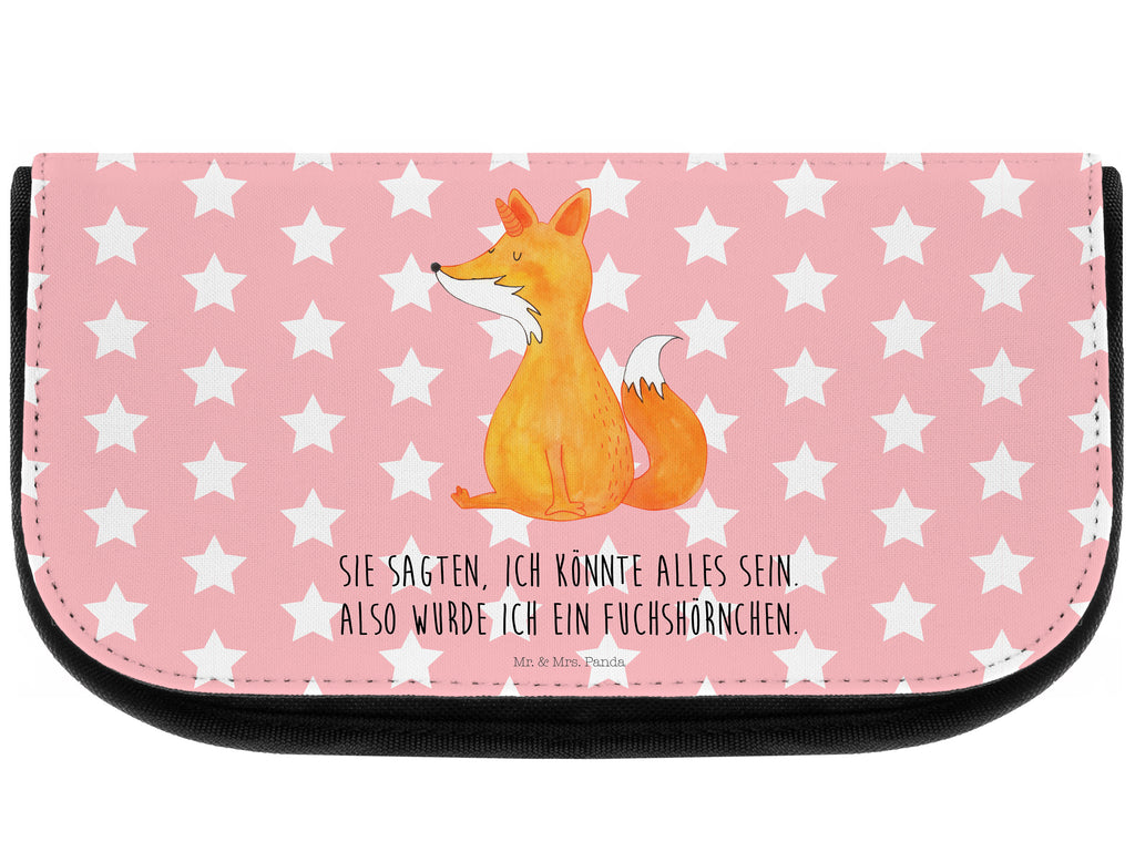Kosmetiktasche Fuchshörnchen Wunsch Kosmetikbeutel, Kulturtasche, Kulturbeutel, Schminktasche, Make-Up Tasche, Einhorn, Einhörner, Einhorn Deko, Pegasus, Unicorn, Fuchs, Unicorns, Fuchshörnchen, Fuchshorn, Foxycorn, Füchse