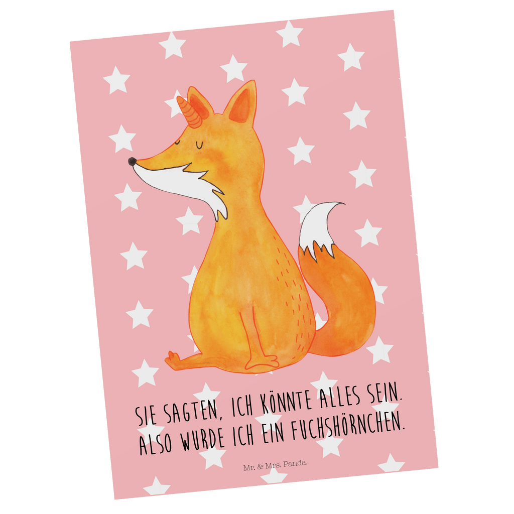 Postkarte Fuchshörnchen Wunsch Geschenkkarte, Grußkarte, Karte, Einladung, Ansichtskarte, Geburtstagskarte, Einladungskarte, Einhorn, Einhörner, Einhorn Deko, Pegasus, Unicorn, Fuchs, Unicorns, Fuchshörnchen, Fuchshorn, Foxycorn, Füchse
