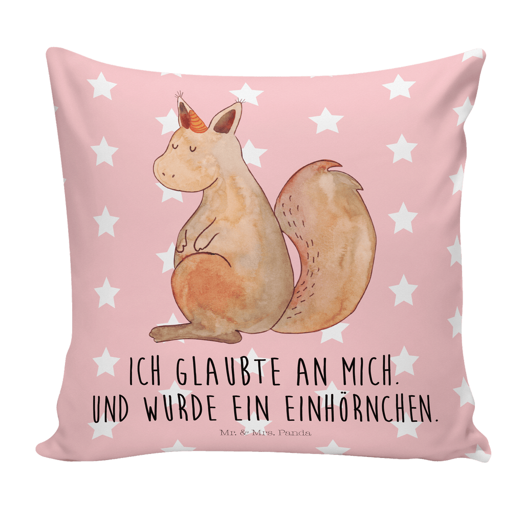 40x40 Kissen Einhörnchen Glaube Kissenhülle, Kopfkissen, Sofakissen, Dekokissen, Motivkissen, Einhorn, Einhörner, Einhorn Deko, Pegasus, Unicorn, Einhörnchen, Eichhörnchen, Eichhorn