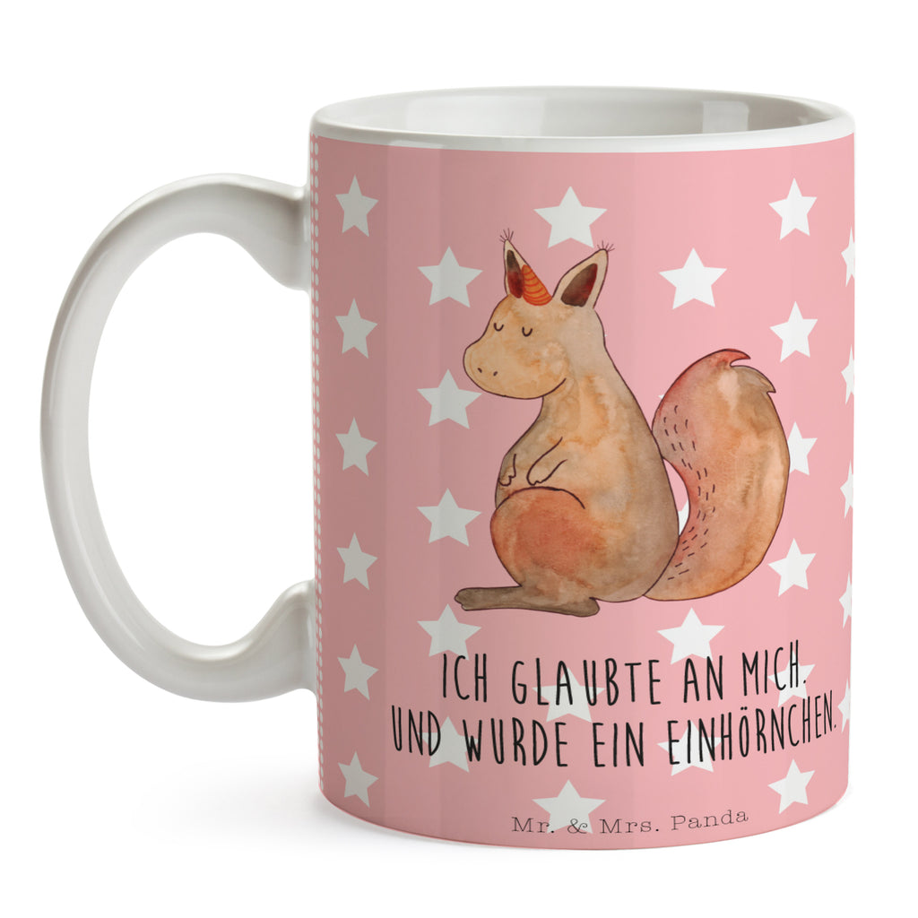 Tasse Einhörnchen Glaube Einhorn, Einhörner, Einhörnchen, Eichhörnchen, Eichhorn Becher, Kaffeetasse, Kaffeebecher, Tee, Frühstück, Büro  Einhorn, Einhörner, Einhorn Deko, Pegasus, Unicorn