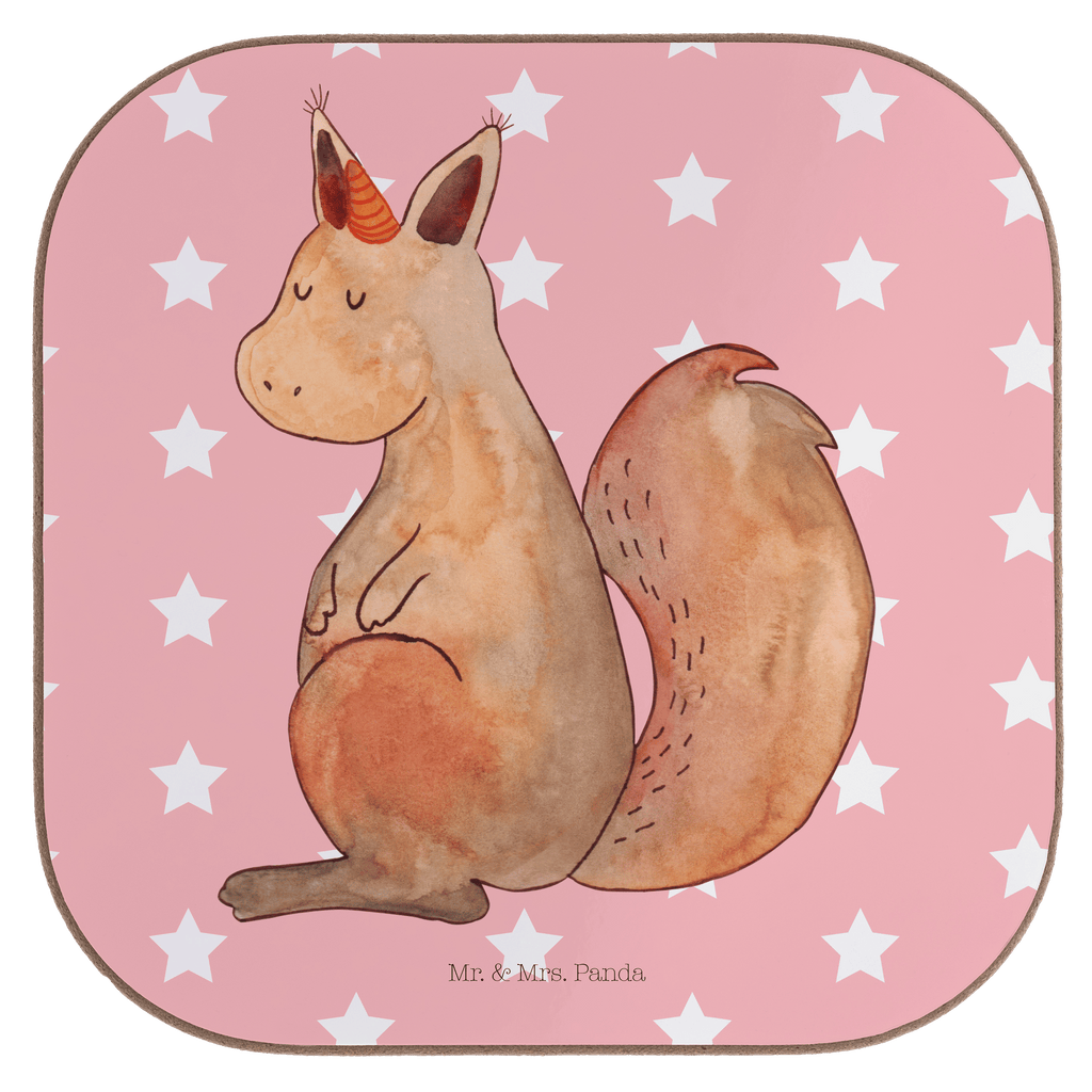 Quadratische Untersetzer Einhörnchen Glaube Bierdeckel, Glasuntersetzer, Untersetzer Gläser, Getränkeuntersetzer, Einhorn, Einhörner, Einhorn Deko, Pegasus, Unicorn, Einhörnchen, Eichhörnchen, Eichhorn