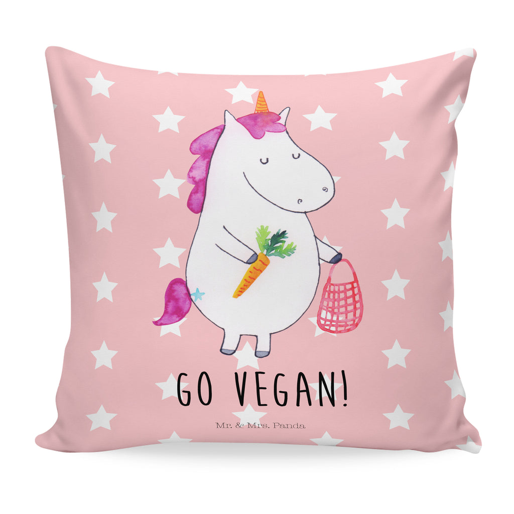40x40 Kissen Einhorn Vegan Kissenhülle, Kopfkissen, Sofakissen, Dekokissen, Motivkissen, Einhorn, Einhörner, Einhorn Deko, Pegasus, Unicorn, vegan, Gesund leben, Vegetariar, Rohkost, Gesund essen, Veganismus, Veganer