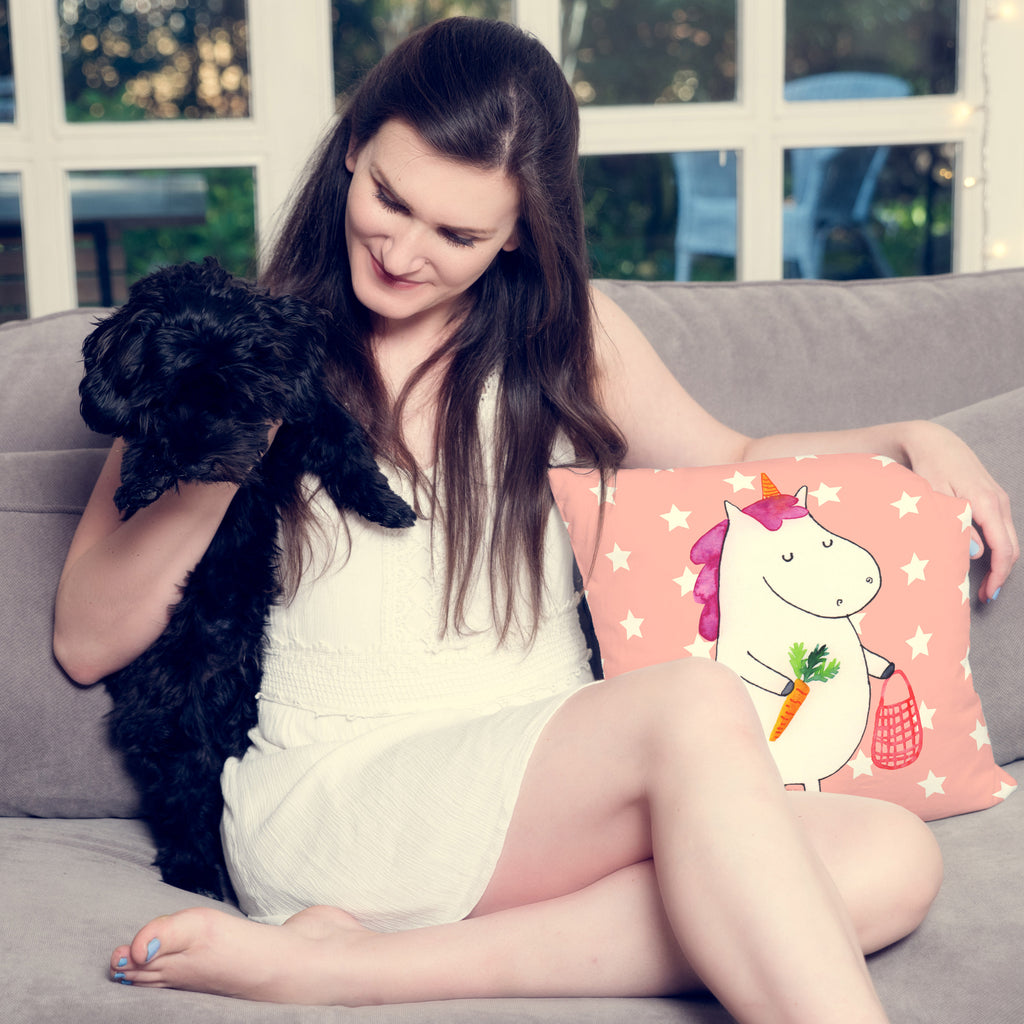 40x40 Kissen Einhorn Vegan Kissenhülle, Kopfkissen, Sofakissen, Dekokissen, Motivkissen, Einhorn, Einhörner, Einhorn Deko, Pegasus, Unicorn, vegan, Gesund leben, Vegetariar, Rohkost, Gesund essen, Veganismus, Veganer