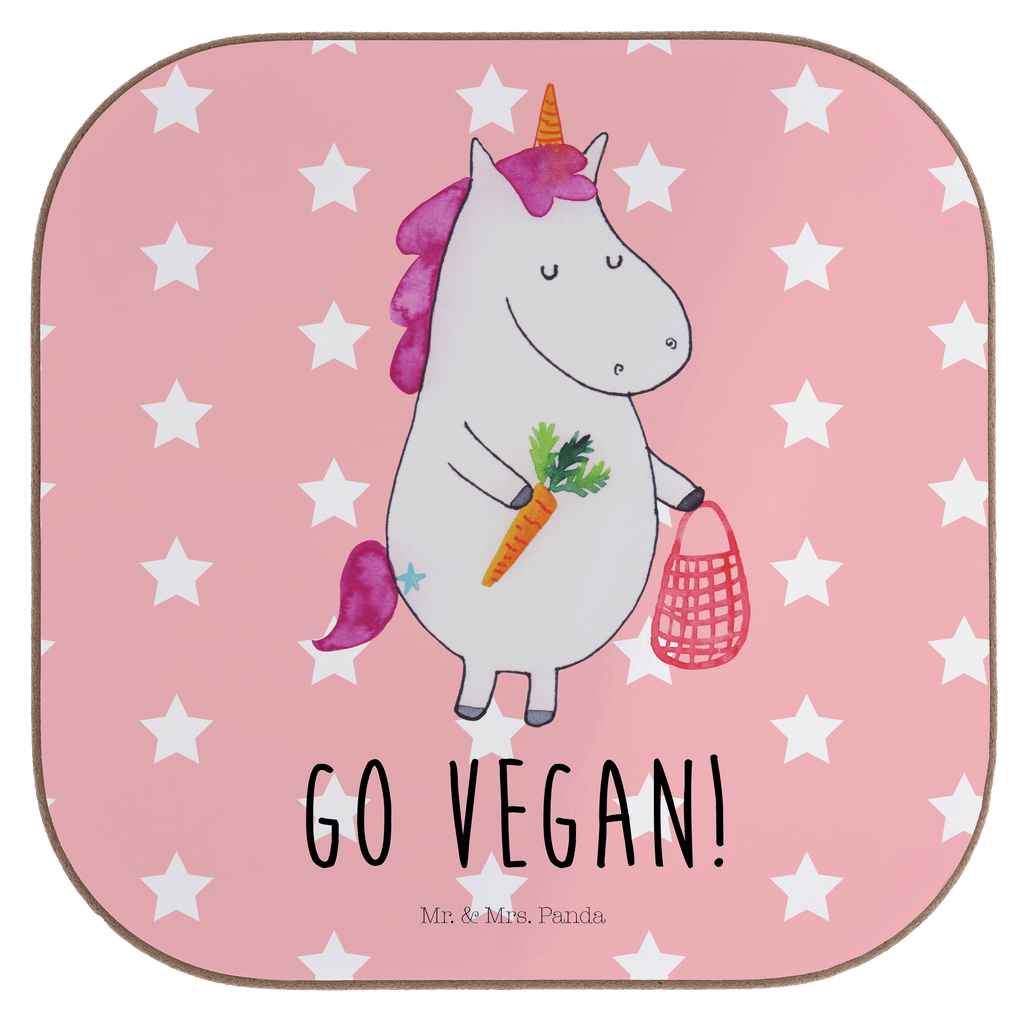 Quadratische Untersetzer Einhorn Vegan Bierdeckel, Glasuntersetzer, Untersetzer Gläser, Getränkeuntersetzer, Einhorn, Einhörner, Einhorn Deko, Pegasus, Unicorn, vegan, Gesund leben, Vegetariar, Rohkost, Gesund essen, Veganismus, Veganer